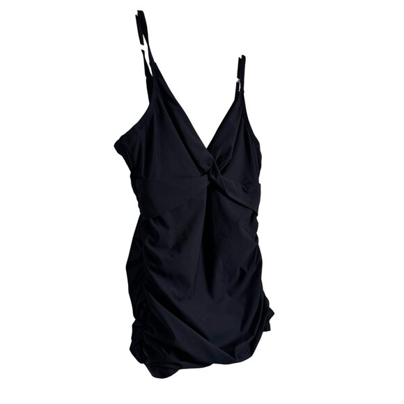 Helen Jon Tankini Size Medium Floating Underwire Black NWT Adjustable NWT $144 - Picture 2 of 10